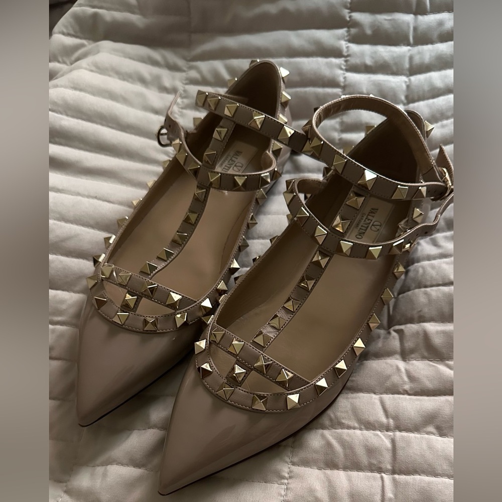 VALENTINO Rockstud Caged Ballet Flats - Picture 4 of 14